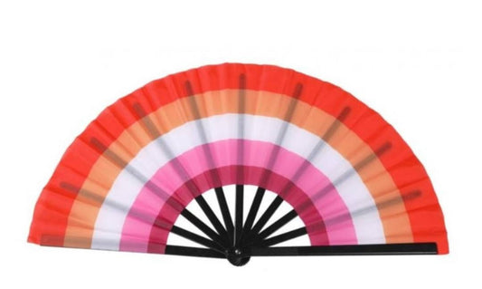 Pride Lesbian Large Loud Clack Folding Fan