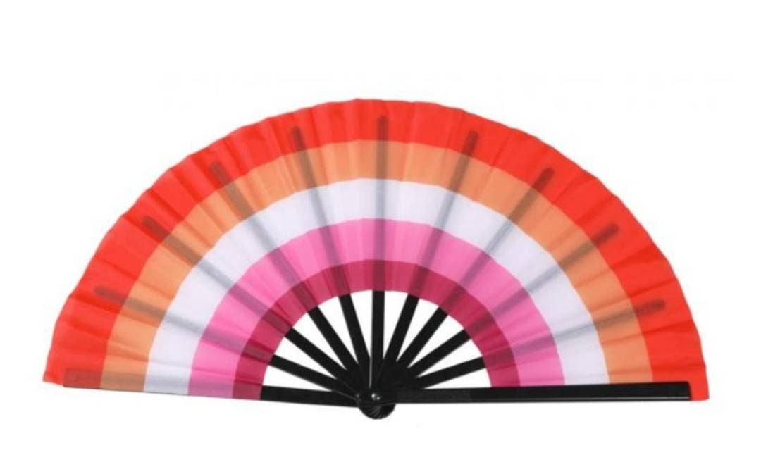 Pride non Binary Large Loud Clack Folding Fan